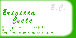 brigitta csele business card